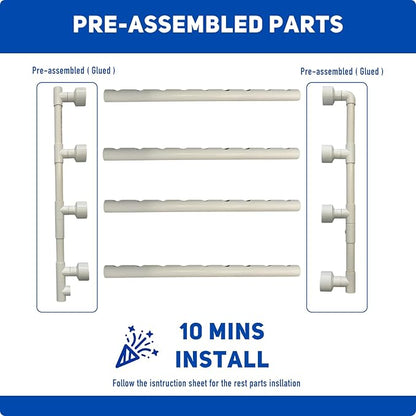 Hydroponics Grower, Vegetable Growing System for Home & Garden, Hidroponico Gardening Kit for Inddor (Horizontal)