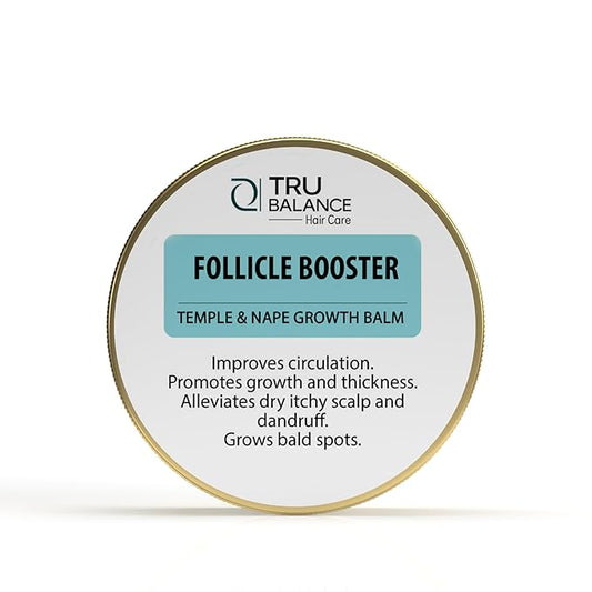 TRU BALANCE Follicle Booster Hair Growth Balm - Bald Spot & Hair Loss Treatments, Nourishes the Scalp & Dht Blocker - Hair Regrowth Salve For All Hair Types
