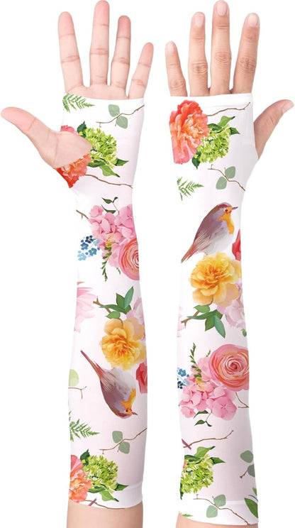 Gardening Sleeves Farm Sun Protection Arm Cooling Sleeves Thorn Proof Garden for Women Men with Thumb Hole