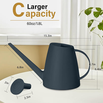 Plastic Watering Can - 1/2 Gallon - Black