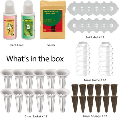 Inbloom Tomato Seed Pod Kit for Aerogarden, Hydroponics Growing System Kit 12-Pods (300+ Seeds Included Cherry Tomato, Pepper & Cucumber), Grow Anything Hydroponics Supplies for IDoo Ahopegarden