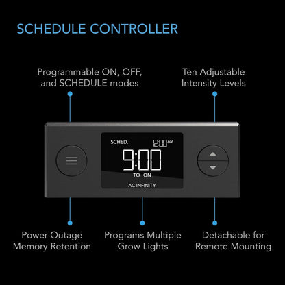 AC Infinity Heavy-Duty Large Humidity Dome 6x12 Germination Kit, Full Spectrum LED Grow Light Bars w/Samsung LM301H EVO LEDs, Heat Mat, 3 mm Thickest Dome, Trays, Extension Panels, for Seed Starting