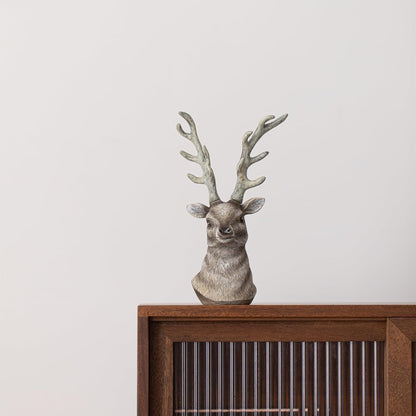 Modern Decor Deer Head for Home Decor Modern Art Dining Table Decor Office Small Object