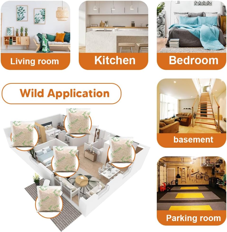 Rodent Repellent Pouches, Rodent Repellent for Car Engines, Mice Repellent Indoor, Natural Peppermint Mouse Repellent, Get Rid of Rodent/Rat & Mice, Safe for Children and Pets - 8P