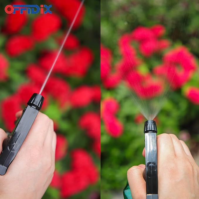 OFFIDIX Glass Spray Bottle, Fine Mist Plant Mister, Handheld Pressure Watering Can, Adjustable Nozzle Glass Spray Bottle, 0.35L/11.8oz Handheld Spray Bottles for Garden Plants Cleaning Solutions