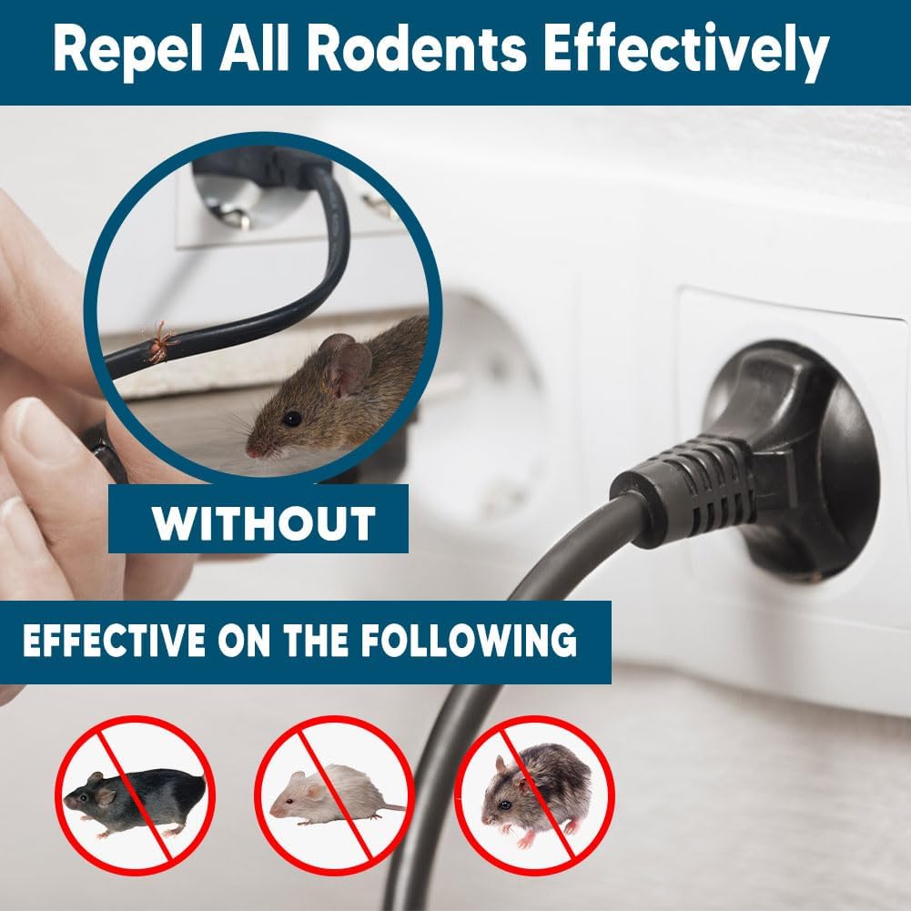 Rodent Repellent, Mice Repellents Indoor, Mouse Repellent Balls for House, Rat Repellents, Peppermint to Repel Mice and Rats, Mouse Deterrent, Rodent Repellant Outdoor, Keep Mouse Away-10Pcs