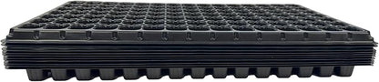 105 Cell Seedling Plastic Nursery Trays, 10 Pack, Thick Durable Germination Plug Trays, 1050 Cells Reusable Plant Propagation