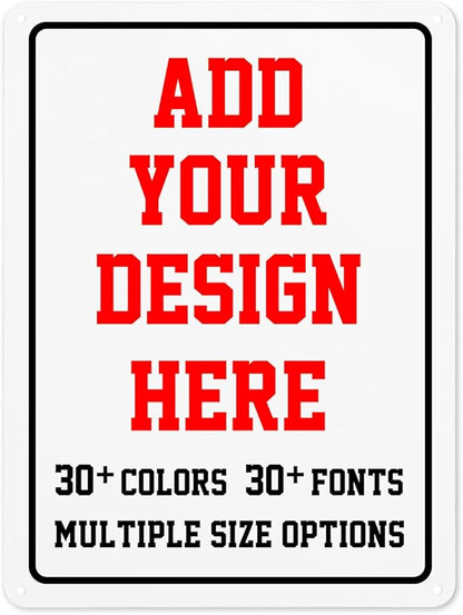 Custom Signs Outdoor，8x12inch Personalized Metal Parking Signs For Business,Intersection Signs,Road Signs,Outdoor Garden Signs,Workplace,Office,Home,Hazard Decorative Signs.