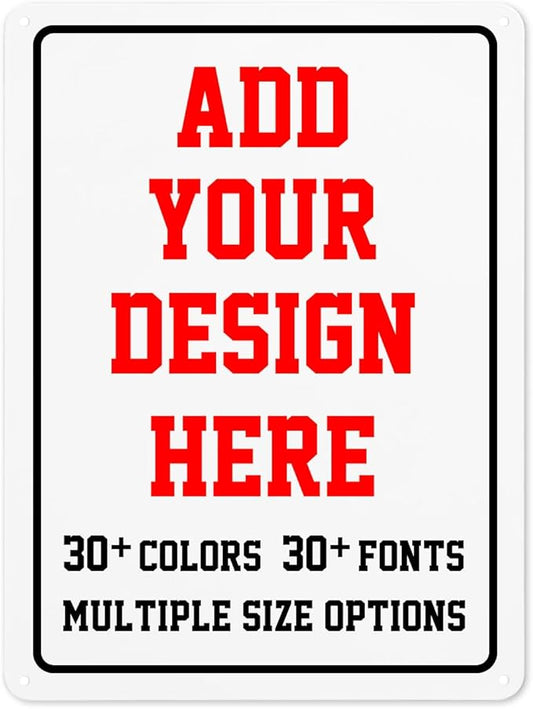 Custom Signs Outdoor，Custom Sign 12x18inch Personalized Metal Signs For Business,Intersection Signs,Road Signs,Outdoor Garden Signs,Workplace,Office,Home,Hazard Decorative Signs.