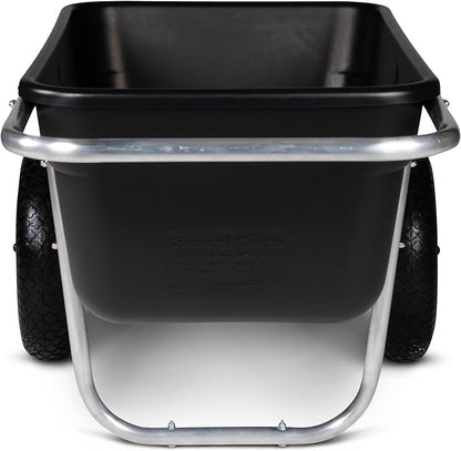 Smart Carts Premium Yard Cart - Strong, Lightweight, and Perfectly Balanced (16" Flat Free Wheels)