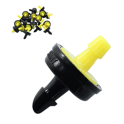 20Pcs Irrigation Emitters 5GPH(20L/H) Pressure Compensating Dripper,Drip Irrigation Drippers Water Tubing Drip Tip for Garden Watering Lawn Farming(Yellow)