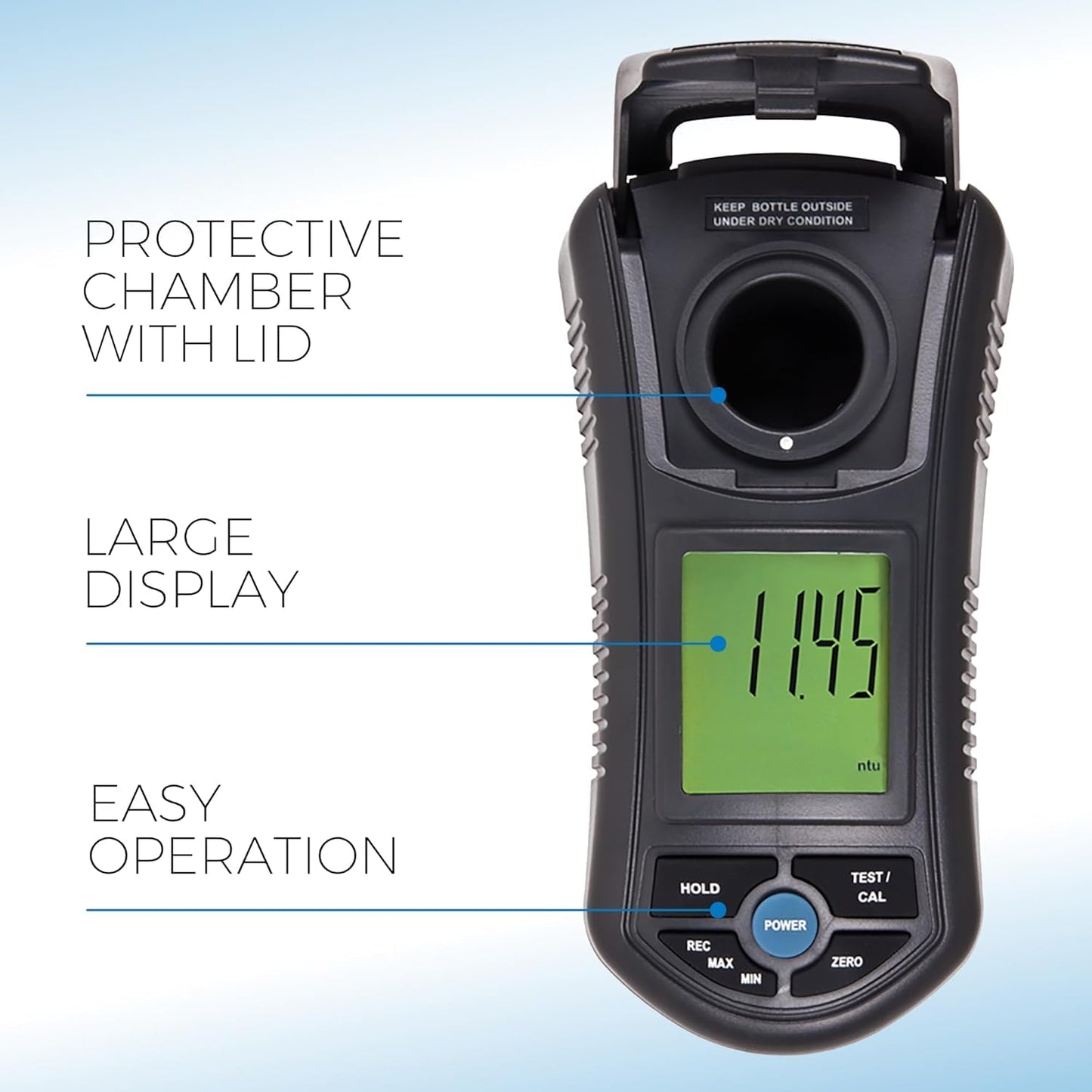 Sper Scientific Turbidity Meter 860040 - Water Quality Tester, Portable Water Quality Meter for Field and Lab, Turbidimeter for Water Test with Carry Case - 2 pc