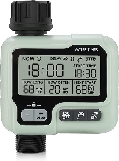 Hose Timer,Sprinkler Timers for Watering,Automatic Outdoor Water Timer,Garden Irrigation System Controller,Timed Sprinklers for Yard,Hoses Timer for Lawn,Misting Cooling