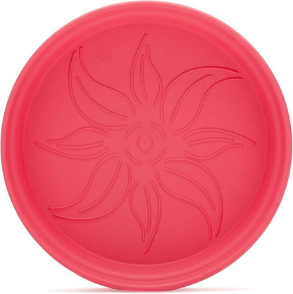 Mintra Home Garden Pots 4pk - Flowers, Herbs, Plants, Indoor, Outdoor, Colorful, Wholesale, Bulk (Coral, 19cm Diameter (7.5in))