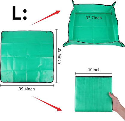 39.4" x 39.4" Extra Large Plant Repotting Mat, Waterproof Repotting Tray for Indoor Plants Potting Soil, Gardening Tray Mat, Portable Potting Tray Soil Mat for Indoor House Plants Succulents Orchid