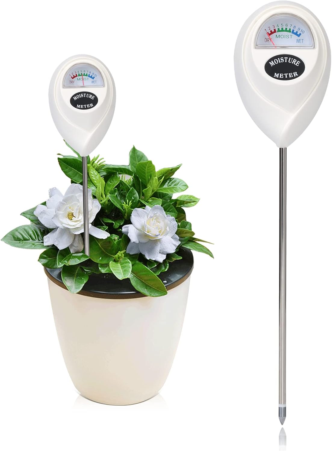 ONEDONE Moisture Meter, Soil Moisture Meter with Cleaning Cloth for House Plants, Gardening, Farming, Indoor and Outdoor Plants