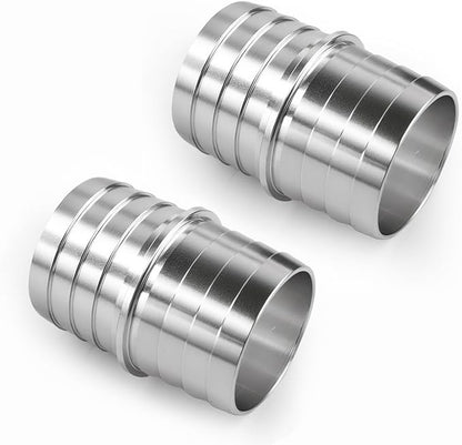1-1/2" Hose Barb Splice Coupler Repair Fitting Aluminum Adapter 2Pcs