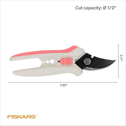 Fiskars Floral Pruning Shears, Gardener Gifts Women, Plant Cutting Scissors for Flowers, Spring Bloom