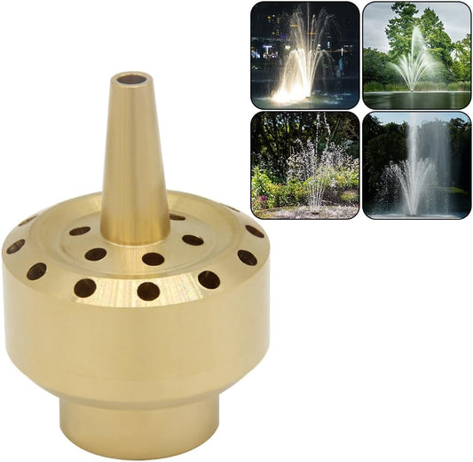 Hooshing Brass Fountain Nozzle Heads 3/4" DN20 Column Multi Direction Water Spray Nozzles Sprinkle Garden Pond Amusement Park