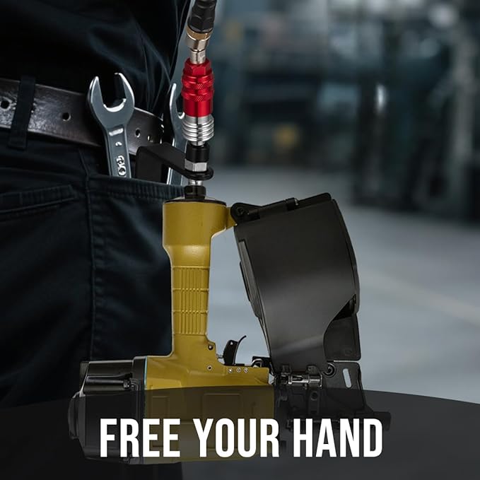 5 In 1 Universal Quick Industrial Connect Coupler Air Hose Fittings 1/4” Body Size 5-in-1 Quick Connect Air Fitting Air Compressor Accessories Fitting (2 PCS)