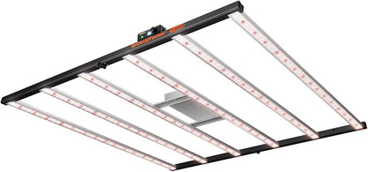 Spider Farmer SE7000 730W LED Grow Lights, Samsung LM301H EVO Diodes, 2025 Upgraded Remote App Control, 5x5ft Coverage Dimmable Daisy Chain Commercial Bar Style LED Growing Lamp, Vertical Farming