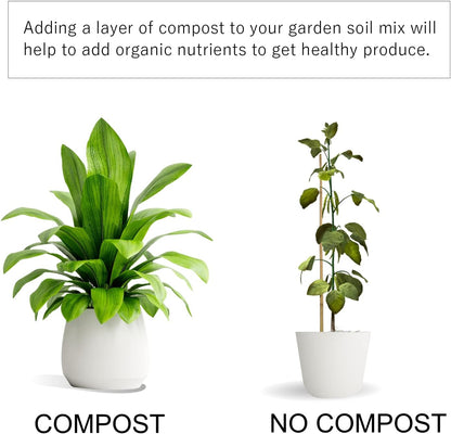 Old Potters Organic Compost - Plant Based Potting Soil - Home, Garden Fertilizer - Complete Food - Boosts Plant Growth - Use for Indoor and Outdoor Farming ~25 lbs (24 Quarts)