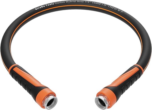 Giraffe Tools Garden Leader Hose 3ft x 5/8", Short Water Hose Heavy Duty, Flexible, Lightweight Hybrid Hose with Swivel Handle, Double Female Fittings, Burst 600 PSI
