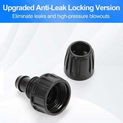 Universal 3/4 Inch Female Pipe Thread to 1/2 Inch Drip Irrigation Tubing Adapter, 8 Pack 1/2 In. Barbed Drip Line x 3/4 In. Faucet PVC Adapter Connect 3/4" FHT Garden Faucet Hose Bibb