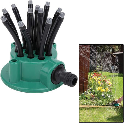 Yosoo Health Gear 360 Degree Rotating Garden Automatic Multi Heads Sprinkler with Flexible Noodle Shape Sprayers for Agricultural Irrigation, Quality ABS Sprinkler Nozzle with 3 Independent Holes