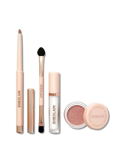 SHEGLAM Lip Dazzler Glitter Kit Long-Lasting Glitter Lip Gloss Sexy Super Stay Non-Sticky Shiny Liquid Kit Lipstick Y2K-Debutante