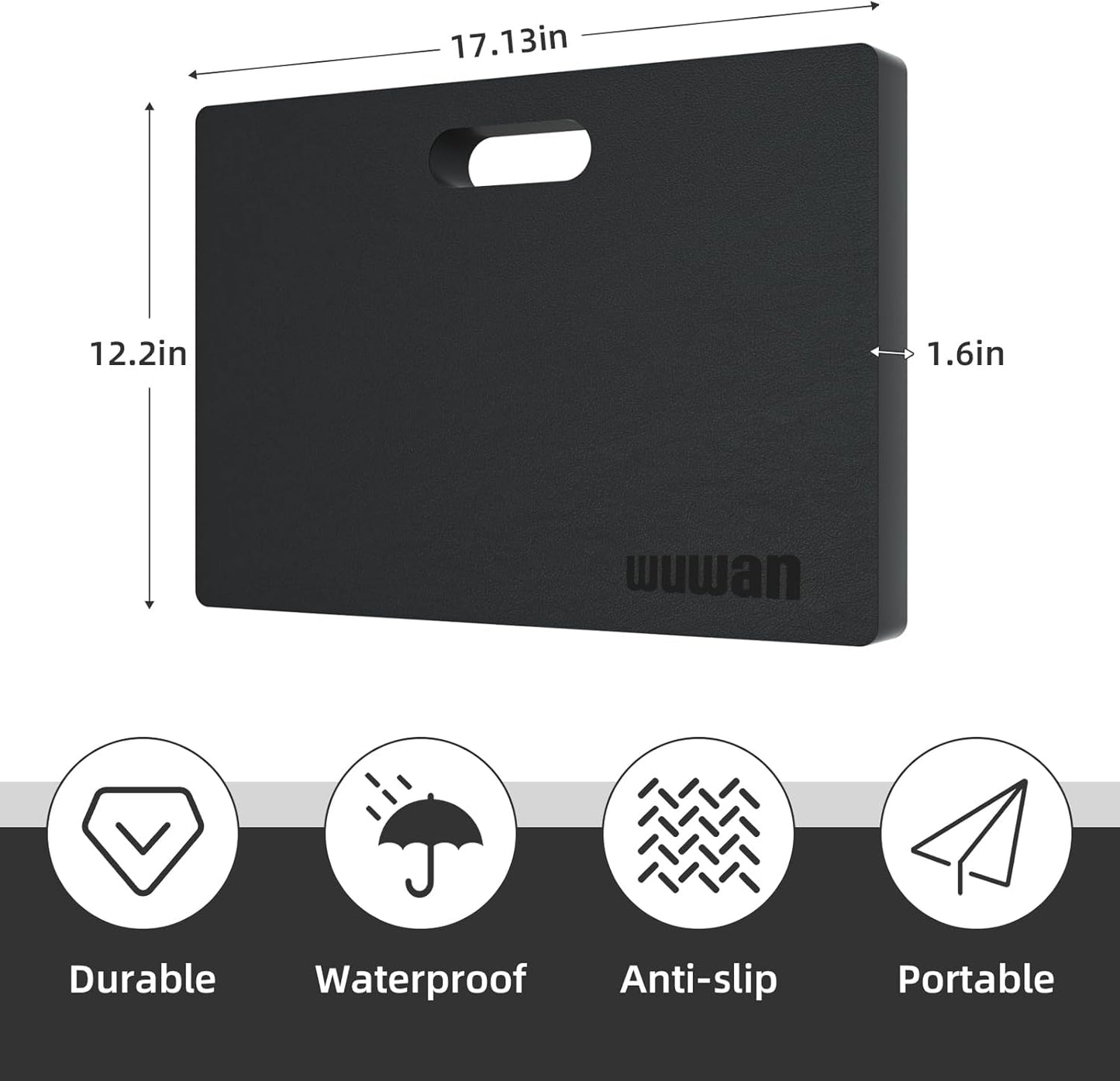 Yoga kneeling mat, 1.5inch Thick,Knee Push-ups, Plank Support & Yoga Elbows/Knees Mat Provides Cushion for Kneeling & Elbows