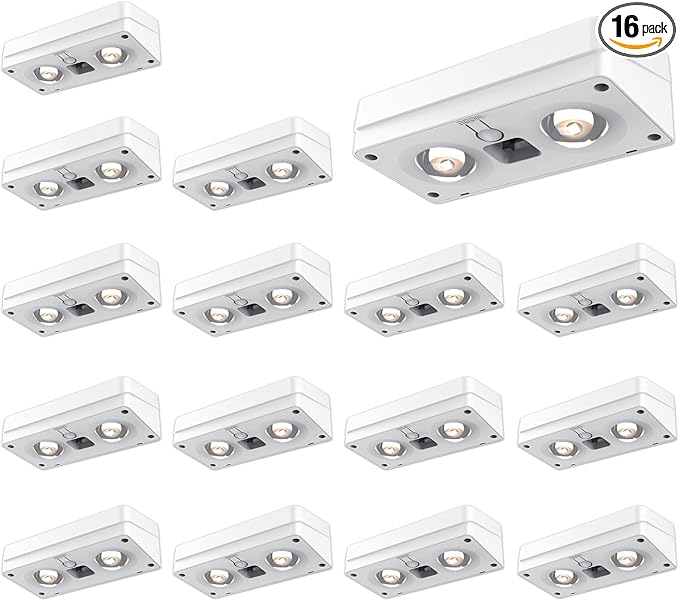 Solar Fence Lights 16 Pack, 50 Lumens Outdoor Solar Lights with 12 Modes RGB Color Glow LED，Waterproof, Solar Lights for Patio, Backyard, Deck, Fence, Railing(White Shell)