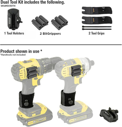 Spider Tool Holster - Improve The Way You Carry Your Power Drill, Driver, Multitool, Pneumatic, Multi-Tool and More on Your Belt - Compatible With All Major Tool Brands