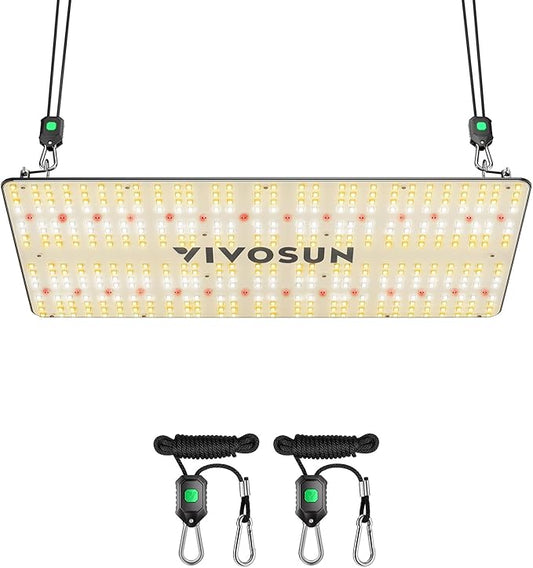 VIVOSUN VS2000 LED Grow Light with Full Spectrum Diodes & Brand Driver Dimmable Lights Sunlike for Seedling Veg & Bloom Plant Grow Lamps for 2x4/3x3 Grow Tent