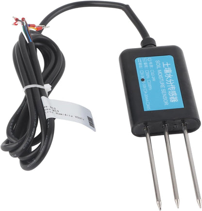 Soil Moistures Sensor, Soil Hygrometer Sensor Test Kit, 0-10v Output Waterproof Greenhouse Soil Moistures Humidity Sensor Tester Meter Soil Test Kits Plant Accessories Indoor