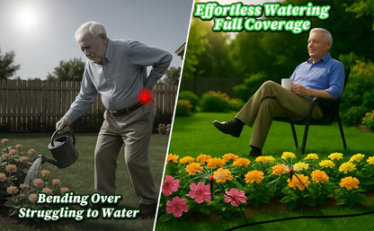 50 Pcs 1/4" Drip Irrigation Emitters - Adjustable Anti-Clog Drip Emitters for 1/4" Tubing, Heavy-Duty Irrigation Parts for Greenhouse/Nursery/Planters (5.3 Inch)