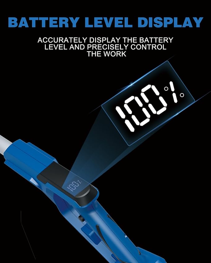 LUXTER 20V Cordless Tiller for Gardening 8.6 Inch Electric Garden Cultivator with 48 Steel Tines Lightweight Cultivators 2×4.0AH Batteries & Fast Charger for Smooth Ground Breaking,Tending,Composting
