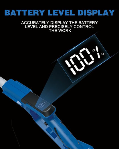 LUXTER 20V Cordless Tiller for Gardening 8.6 Inch Electric Garden Cultivator with 48 Steel Tines Lightweight Cultivators 2×4.0AH Batteries & Fast Charger for Smooth Ground Breaking,Tending,Composting