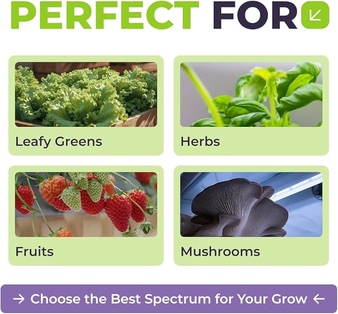 Active Grow 4FT T5 HO LED Grow Light – 4×25W Full Spectrum Panel, High CRI 95, Daisy-Chainable – Ideal Grow Light for Indoor Plants, Veg & Bloom, T5 Grow Lights Fixture