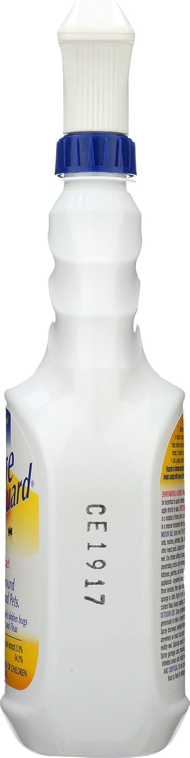 Orange Guard Home Pest Control Spray with D-Limonene | All-Natural Food Grade Orange Peel Oil for Bugs, Ants, Roaches, Fleas, Palmettos and Silverfish - 32oz