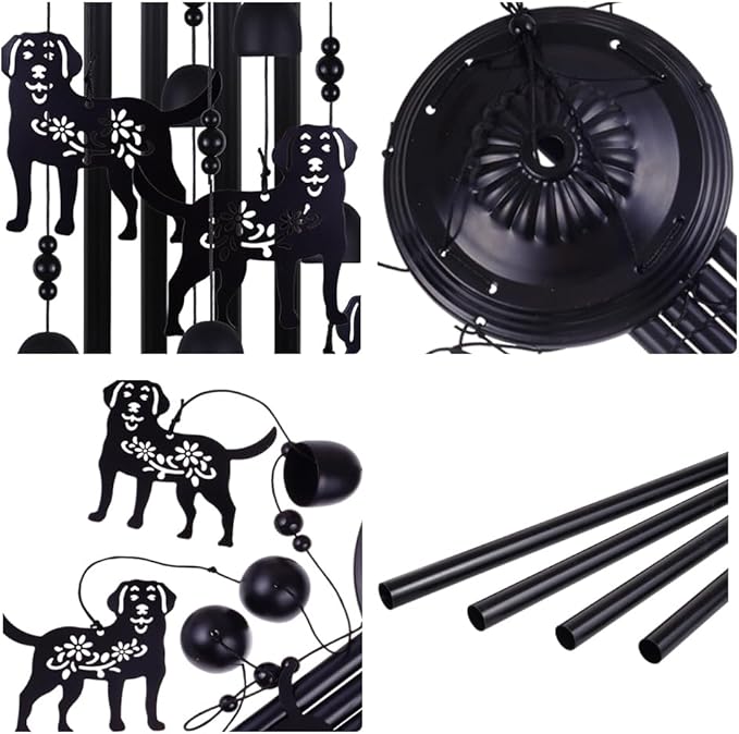 Dogs Wind Chimes Decor, Mobile Blessing Wind Bells Decorate, Dog Chime, Sympathy Wind Catcher, Memorial Gifts for Mom,Grandma,Woman (Housewarming/Outside/Indoor/Home/Room/Porch/Yard/Garden Decoration)