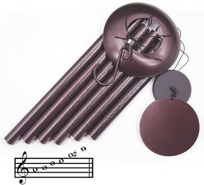 ASTARIN Wind Chimes Deep Tone, 36 Inch Large Metal Windchimes Outdoor Large Deep Tone with 6 Metal Tubes Deliver Soft Melody, Tuned WindChimes for Garden Balcony Patio and Home Décor. Bronze