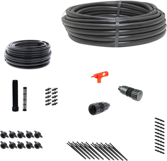 Gravity Feed Drip Irrigation Kit for Clean Water - Kit Size : Standard