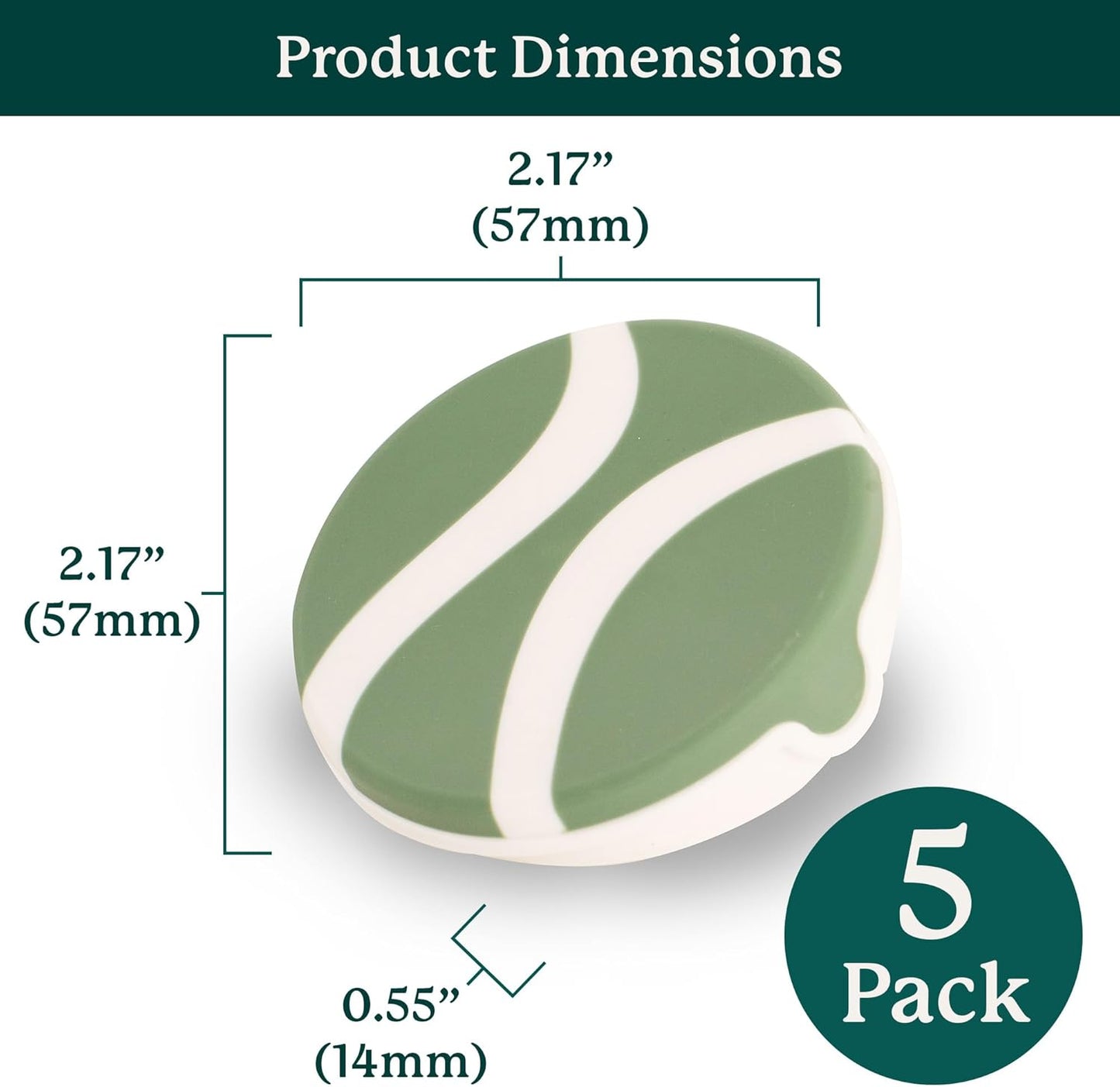 Gardyn Caps for Your Gardyn Hydroponics Growing System & Indoor Garden - Perfect Solution for a Cleaner & More Beautiful Garden - Must-Have for Growing Fewer Than 30 Plants - 5 Pack, Sage Green