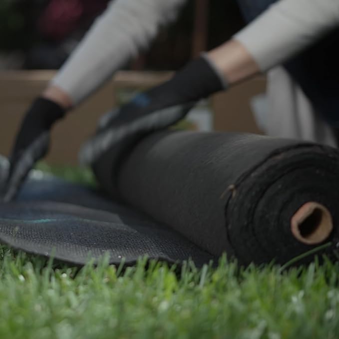 ECOgardener Premium 5oz Landscape Fabric, 3ft x 50ft Pro Garden Weed Barrier - Durable & Heavy Duty Weed Block Gardening Mat, Easy Setup & Superior Weed Control, Eco-Friendly & Convenient Design