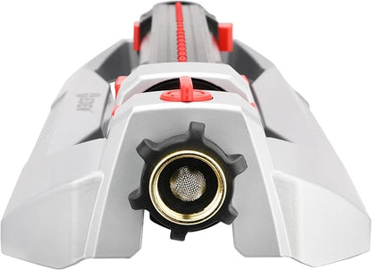 Eden 94095 Heavy Duty Turbo Oscillating Sprinkler, Covers Up to 4,000 sq. ft., 18 Precision Nozzles, Weighted Aluminum Base, Adjustable Range, Flow Control, Width Adjustment Tabs, Quick Connect Bundle