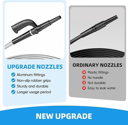 SPECILITE Metal Garden Hose 100ft Heavy Duty 304 Stainless Steel Water Pipe for Yard, Outdoor - Durable, Tough & Flexible, Kink & Tangle Free, Pet-proof, Puncture Resistant with Independent Grip