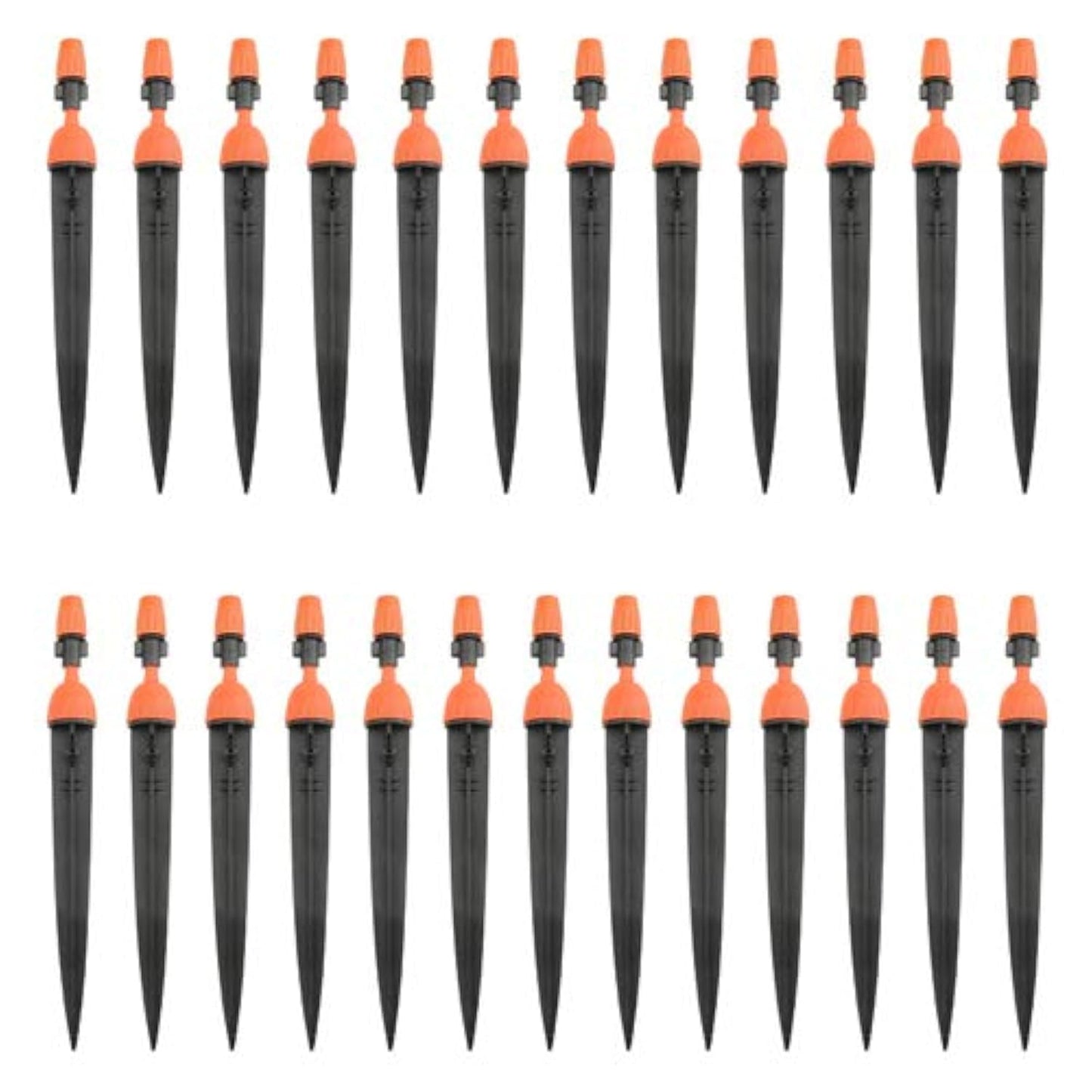 XINGYHENG 50Pcs(25Pairs) 360 Degree Adjustable Misting Drippers Atomizing Connector Spray Misting Dripped Closed Integral Emitter Nozzle Sprinkler Irrigation System