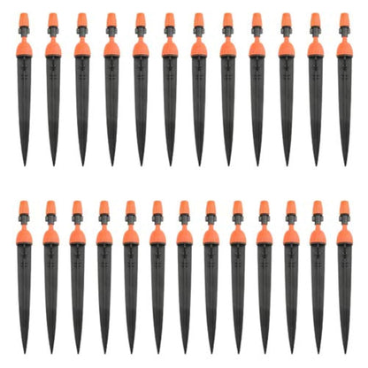 XINGYHENG 50Pcs(25Pairs) 360 Degree Adjustable Misting Drippers Atomizing Connector Spray Misting Dripped Closed Integral Emitter Nozzle Sprinkler Irrigation System