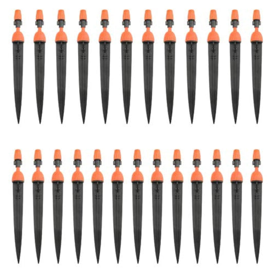 XINGYHENG 50Pcs(25Pairs) 360 Degree Adjustable Misting Drippers Atomizing Connector Spray Misting Dripped Closed Integral Emitter Nozzle Sprinkler Irrigation System